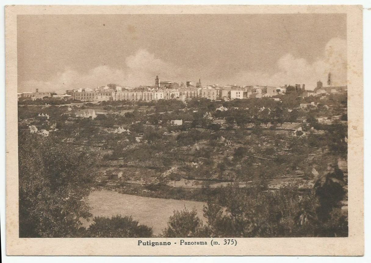 CARTOLINA PUTIGNANO PANORAMA m 375 non viaggiata BARI anni 30 …