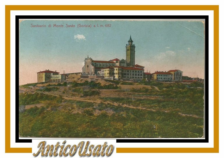 Cartolina Santuario di Monte Santo Gorizia non viaggiata vintage postcard … | Immagine Gallery 1