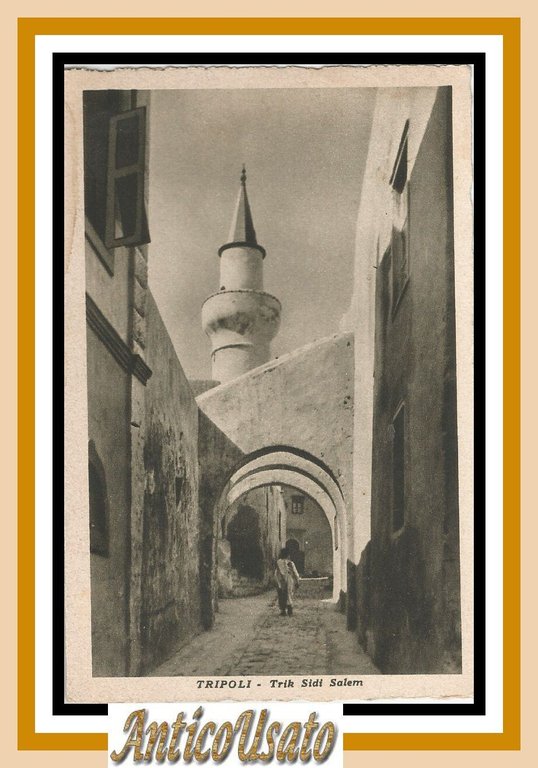 Cartolina Tripoli Trik Sidi Salem 1935 Libia Vintage Colonialismo Africa … | Immagine Gallery 1