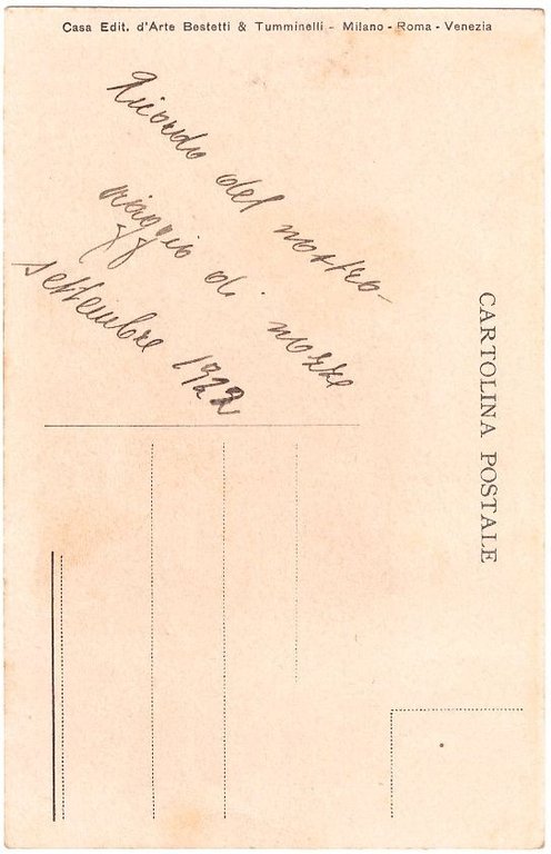 Cartolina XIII ESPOSIZIONE INTERNAZIONALE DI ARTE CITTÀ VENEZIA 1922 Originale