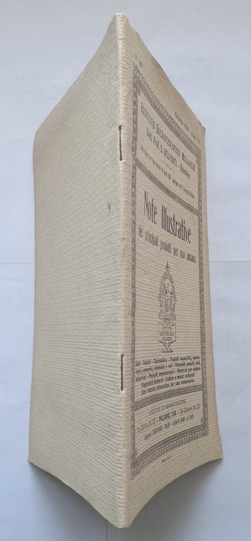 Catalogo 1930 istituto sieroterapico NOTE ILLUSTRATIVE PRINCIPALI PRODOTTI umano