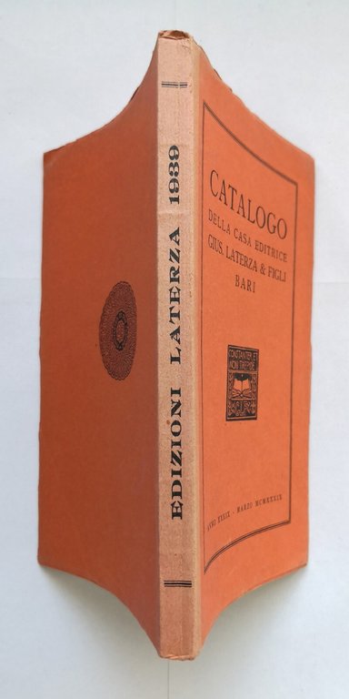 CATALOGO DELLA CASA EDITRICE GIUSEPPE LATERZA E FIGLI BARI 1939 …