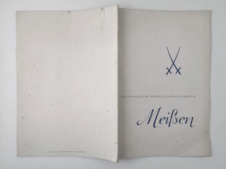 Catalogo Porcellane vntage VEB STAATLICHE PORZELLAN MANUFAKTUR MEISSEN catalogo