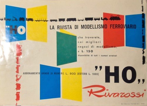 CATALOGO TRENINI RIVAROSSI 1960 Treni Elettrici HO Modellismo Ferrovia Binari