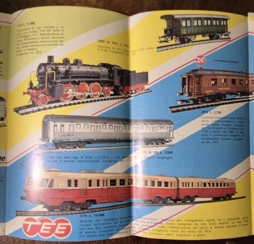 CATALOGO TRENINI RIVAROSSI 1964 Treni Elettrici HO Modellismo Ferrovia Binari