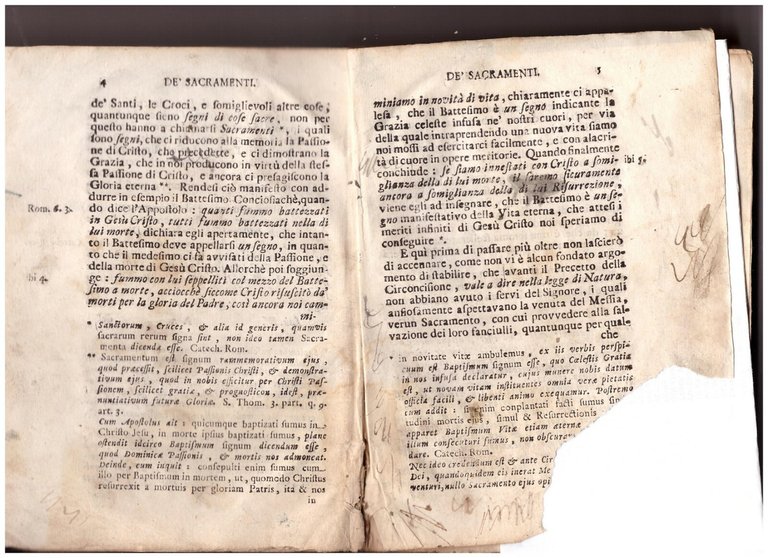 CATECHISMO O SIA DOTTRINA CATTOLICA Volume 4 Savonarola 1753 Libro …