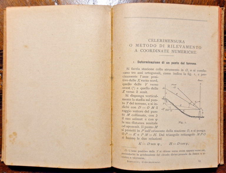 Celerimensura tavole logaritmiche tacheometriche di borletti 1913 hoepli libro