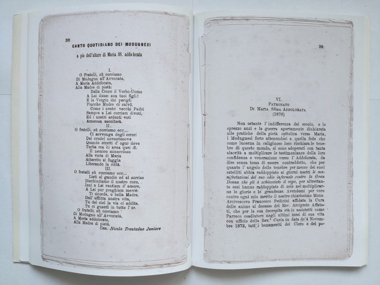 CENNO STORICO SUL CULTO DELLE VERGINE ADDOLORATA di Nicola Trentadue …