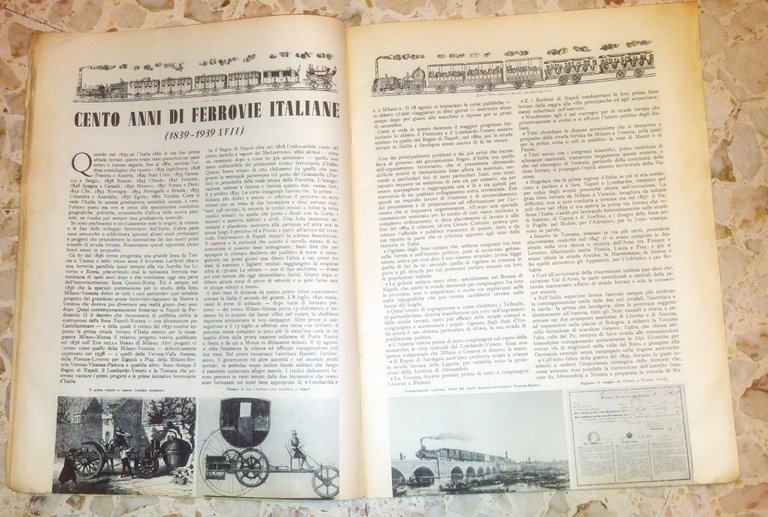 CENTO ANNI DI FERROVIE ITALIANE -Sapere rivista speciale 15 luglio …