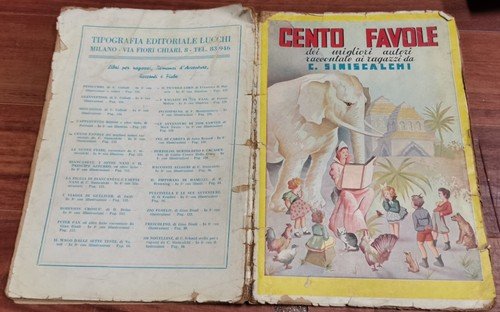 CENTO FAVOLE dei migliori autori di C Siniscalchi 1947 Lucchi …