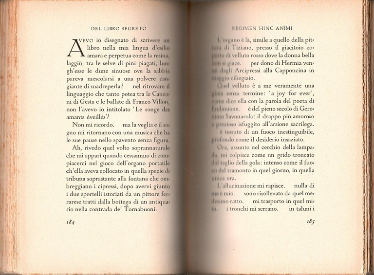CENTO PAGINE DEL LIBRO SEGRETO DI GABRIELE D'ANNUNZIO Angelo Cocles …
