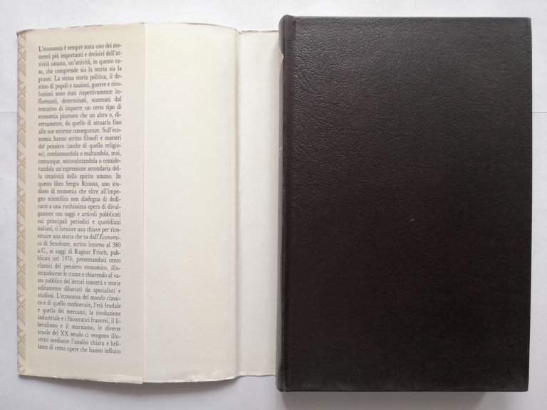 CENTO TRAME DI CLASSICI DELL'ECONOMIA Sergio Ricossa 1991 Rizzoli Libro
