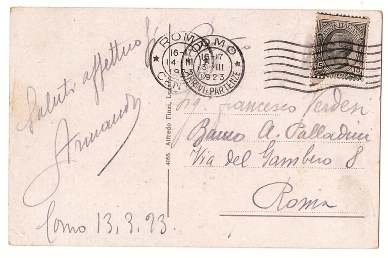 Cernobbio E Villa D'Este Lago Di Como Cartolina viaggiata 1923 …