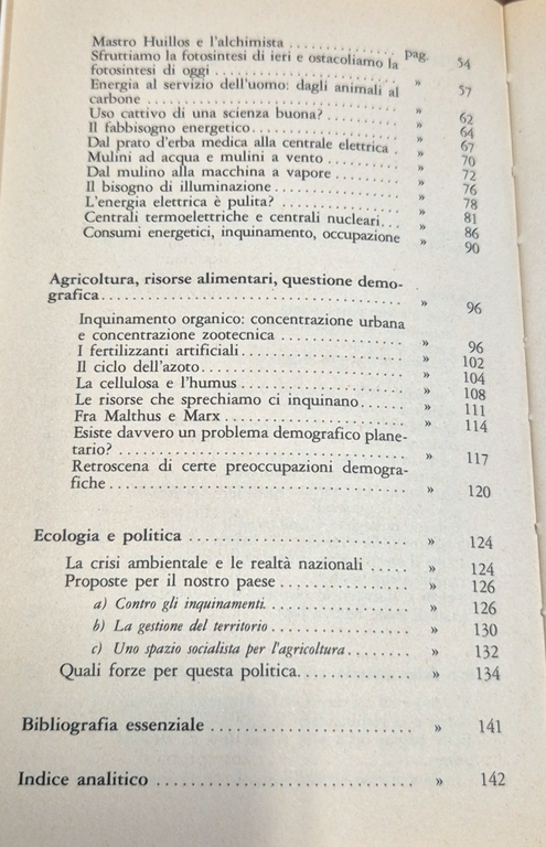 CHE COS'È L'ECOLOGIA di Laura Conti 1977 Mazzotta Capitale lavoro … | Immagine Gallery 5