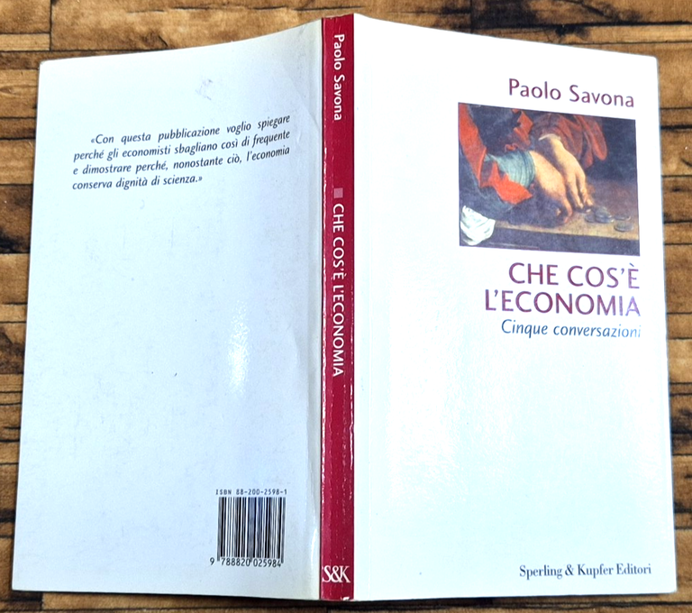 CHE COS'È L'ECONOMIA Cinque Conversazioni di Paolo Savona Sperling 1999 … | Immagine Gallery 2