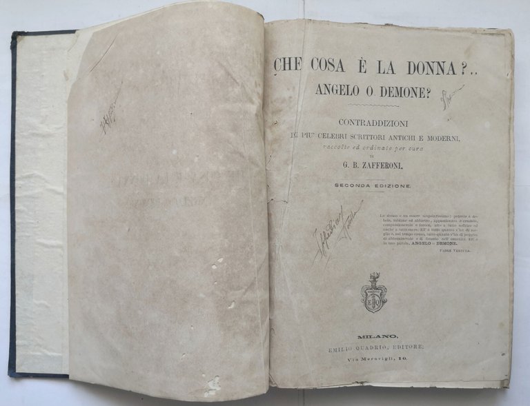 CHE COSA È LA DONNA ANGELO O DEMONE a cura …