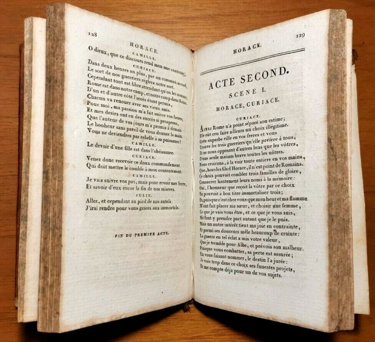 Chefs D'oeuvre di CORNEILLE Tome I 1800 libro antico volume …