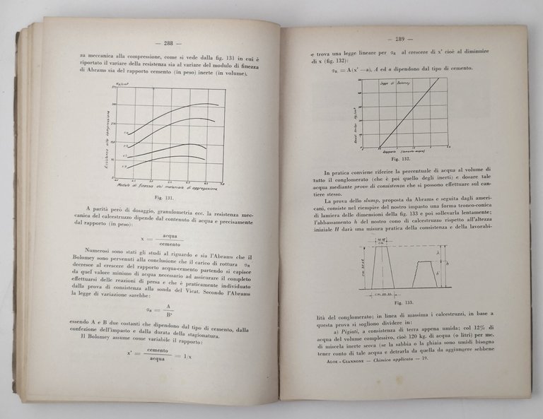 CHIMICA APPLICATA di Aloe e Giannone 1950 Libreria Internazionale Treves …