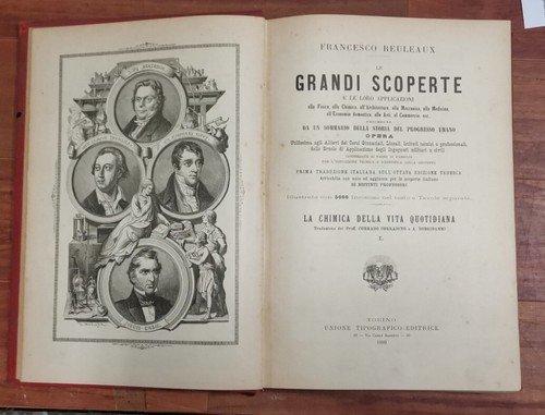 CHIMICA DELLA VITA QUOTIDIANA volume I 1889 di Francesco Reuleaux …