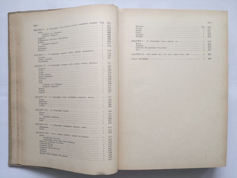 CHIMICA GENERALE E INORGANICA di Giuseppe Bruni 1942 Politecnica libro …