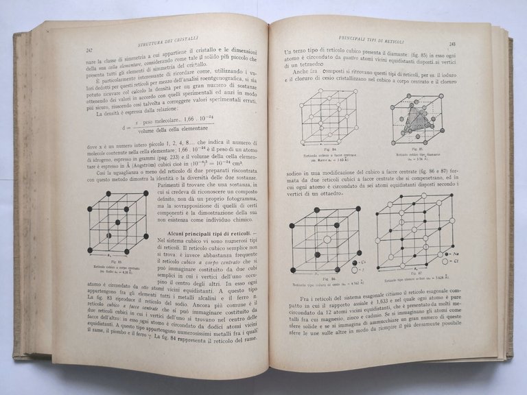 CHIMICA GENERALE E INORGANICA di Giuseppe Bruni 1942 Politecnica libro …