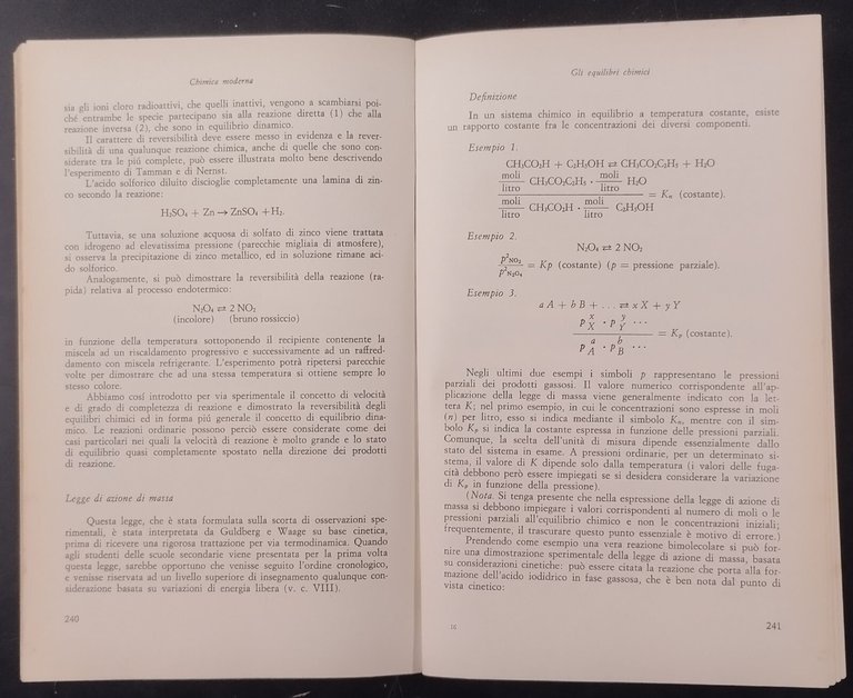 CHIMICA MODERNA guida per gli insegnanti scuole secondarie 1965 Libro