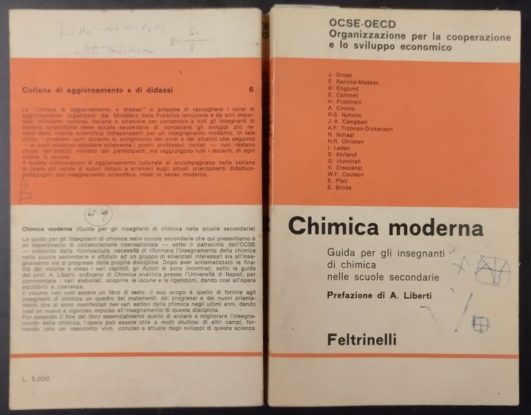 CHIMICA MODERNA guida per gli insegnanti scuole secondarie 1965 Libro