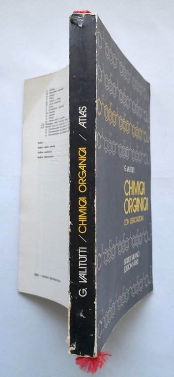 CHIMICA ORGANICA di Valitutti 1974 Istituto Italiano Edizioni Atlas Libro