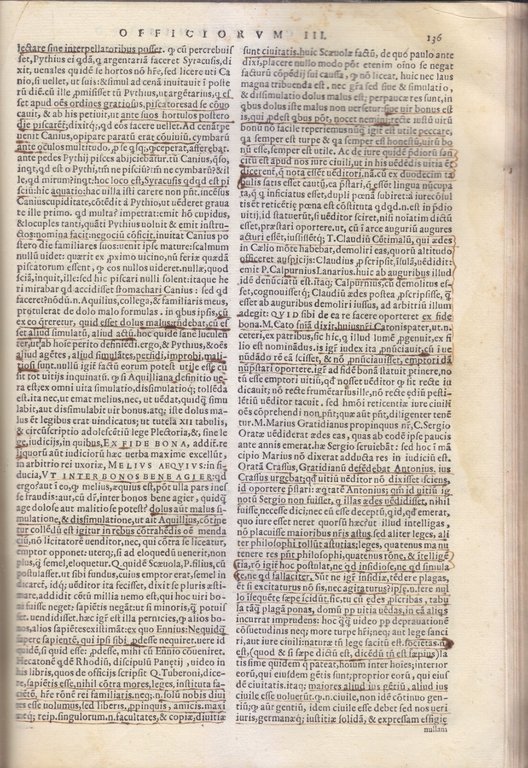 CICERONIS DE OFFICIIS 1572 Gryphium libro antico cinquecentina Cicerone uffici