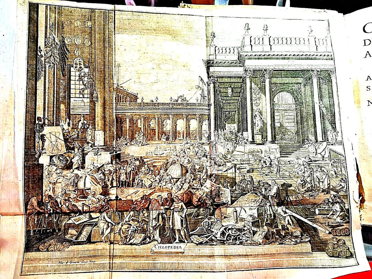CICLOPEDIA DIZIONARIO UNIVERSALE DELLE ARTI E SCIENZE 1747 9 volumi …