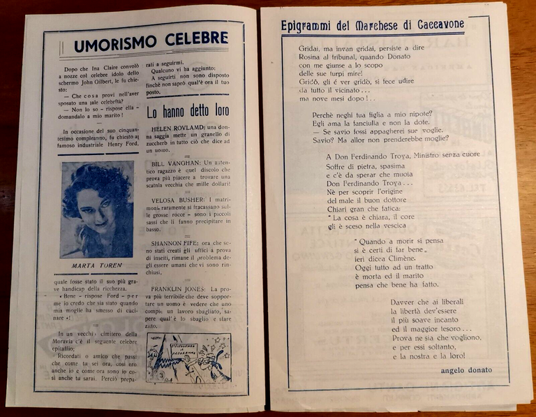 CINEMA METROPOLITAN NAPOLI 1955 Locandina Depliant pubblicità film Originale