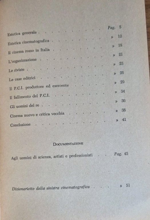 CINEMA ROSSO RAPPORTO SUI COMUNISTI E IL CINEMA ITALIANO Centro …