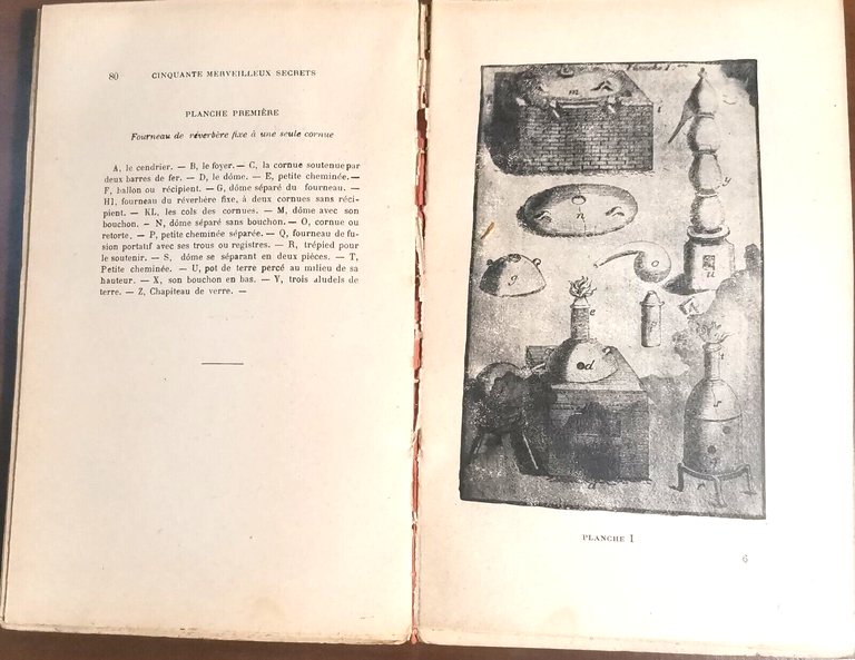 CINQUANTE MARVELLEUX SECRET D'ALCHIMIE di Phaneg 1912 sciences occultes libro