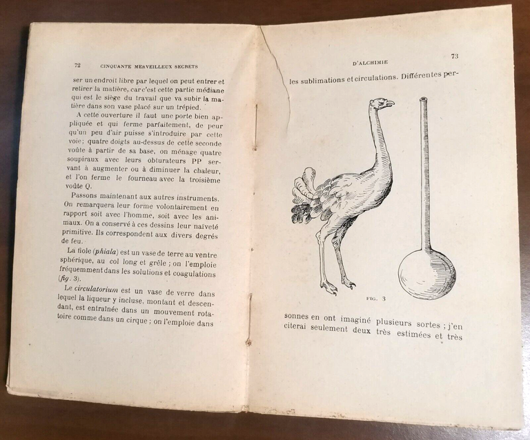 CINQUANTE MARVELLEUX SECRET D'ALCHIMIE di Phaneg 1912 sciences occultes libro