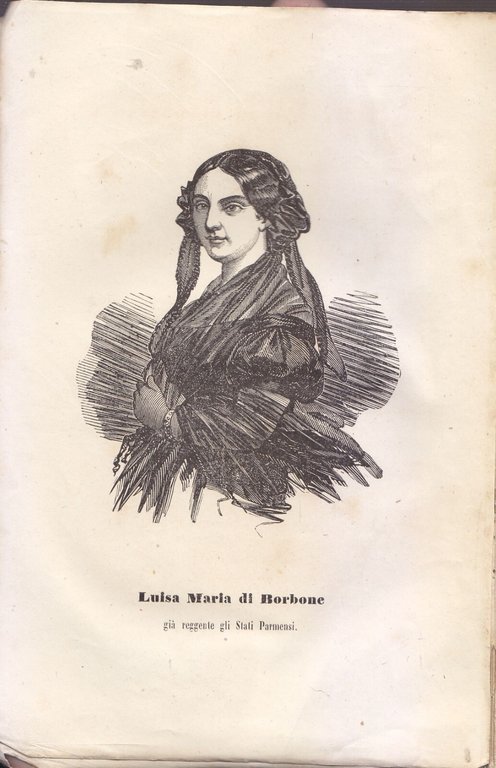 CINQUE ANNI DI REGGENZA storia Luisa Maria Borbone 1860 Mistrali …