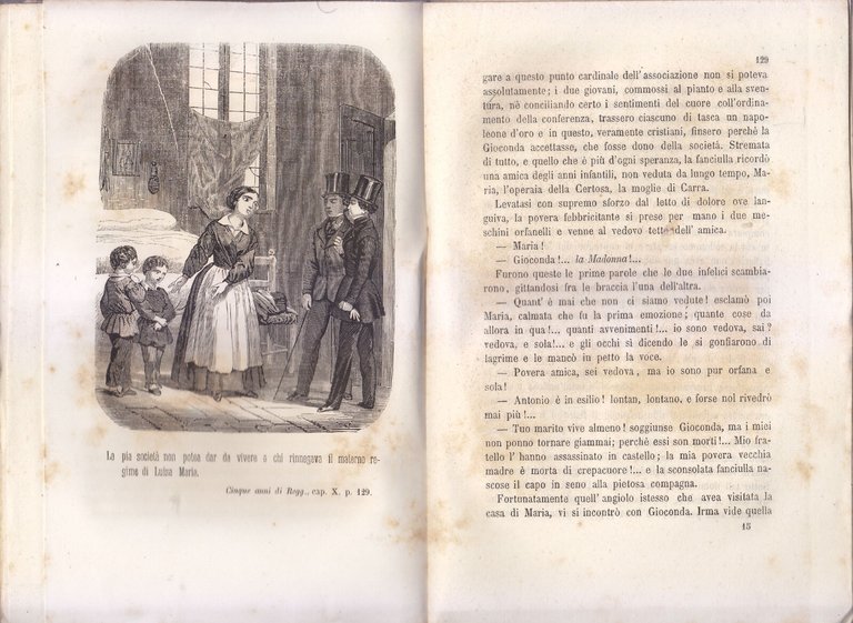 CINQUE ANNI DI REGGENZA storia Luisa Maria Borbone 1860 Mistrali …