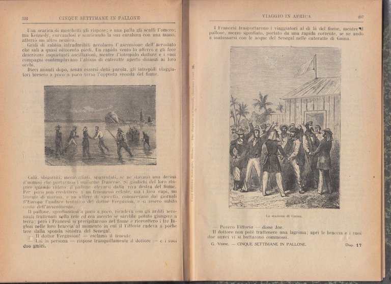 CINQUE SETTIMANE IN PALLONE di Giulio Verne - libro vintage …