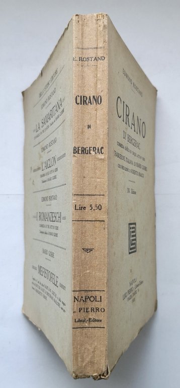 CIRANO DI BERGERAC Edmond Rostand 1920 Luigi Pierro Libro commedia …