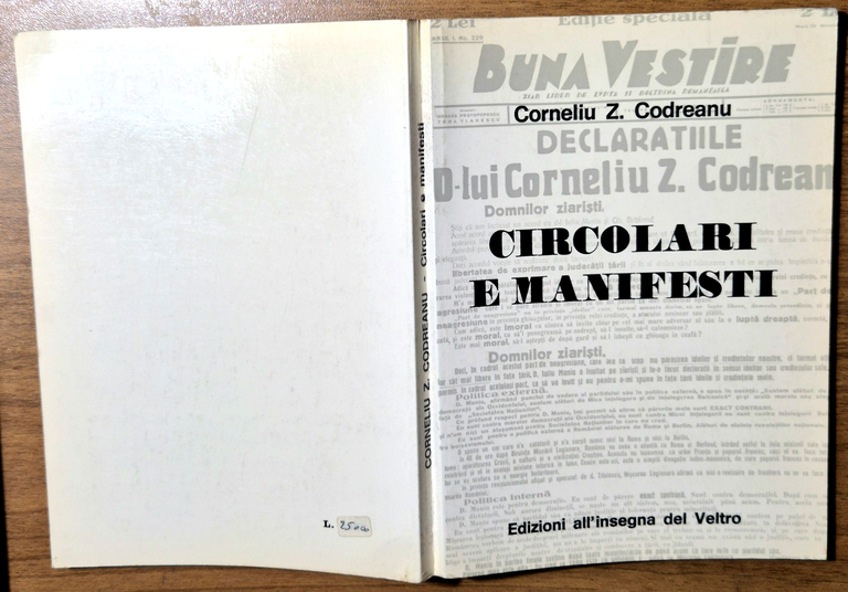 CIRCOLARI E MANIFESTI di Corneliu Z Codreanu 1980 all'insegna del … | Immagine Gallery 2