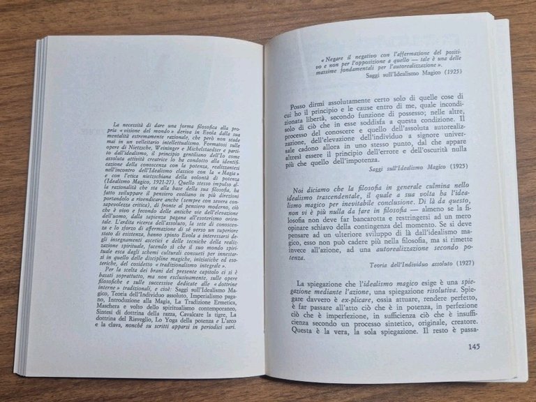 CITAZIONI di Julius Evola 1972 Giovanni Volpe Libro a cura …