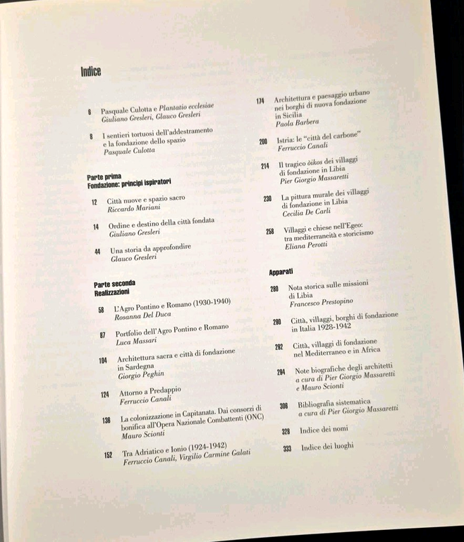 CITTÀ DI FONDAZIONE E PLANTATIO ECCLESIAE 2007 Sabaudia Latina Pontinia …