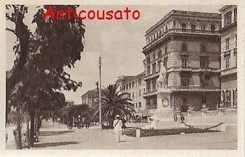 CIVITAVECCHIA VIALE GARIBALDI Cartolina Originale Vintage bianco e nero anni … | Immagine Gallery 1