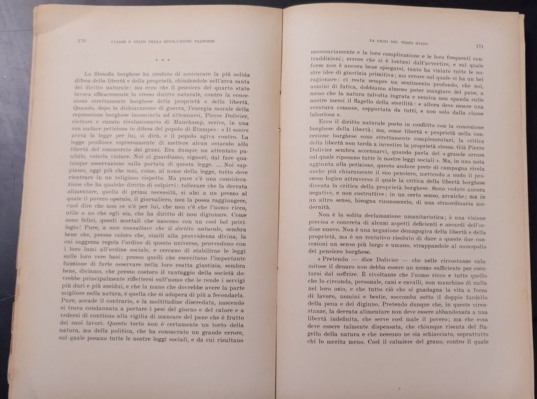 CLASSE E STATO NELLA RIVOLUZIONE FRANCESE di Giusepp Maranini 1935 …