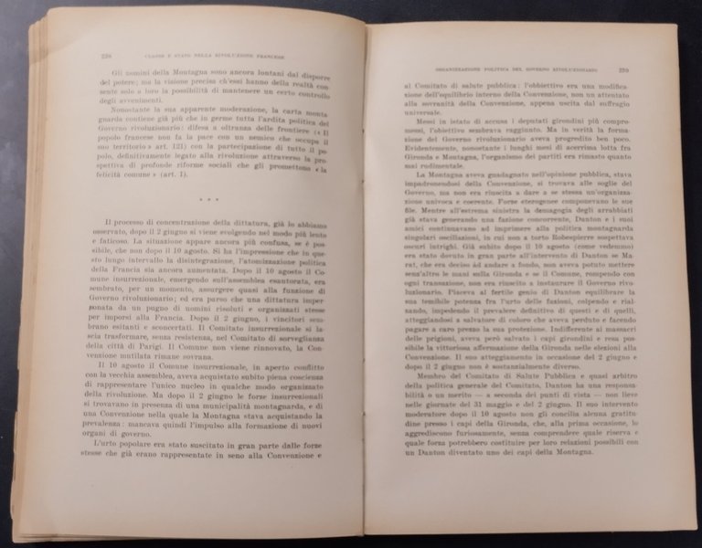 CLASSE E STATO NELLA RIVOLUZIONE FRANCESE di Giusepp Maranini 1935 …