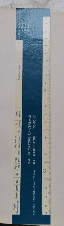 CLASSIFICATORE UNIVERSALE DEI TRANSISTORI 3 volumi libro elettrotecnica sui