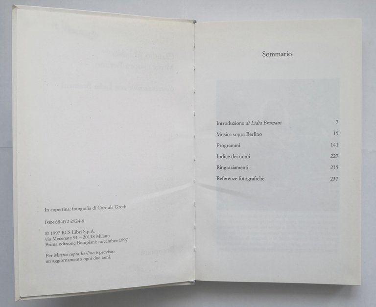 CLAUDIO ABBADO MUSICA SOPRA BERLINO conversazione con Lidia Bramani 1997 …