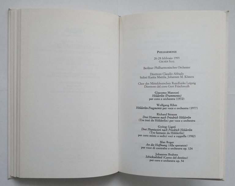CLAUDIO ABBADO MUSICA SOPRA BERLINO conversazione con Lidia Bramani 1997 …