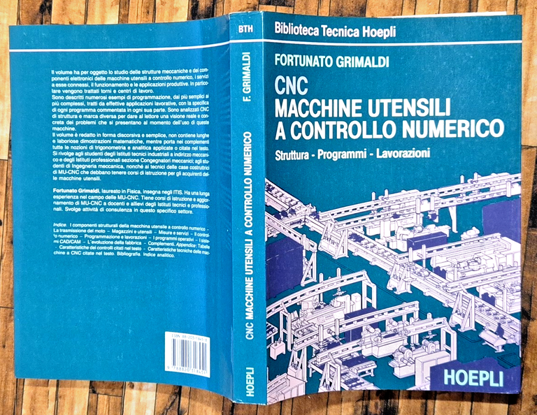 CNC MACCHINE UTENSILI CONTROLLO NUMERICO Fortunato Grimaldi 1990 Hoepli Libro | Immagine Gallery 2