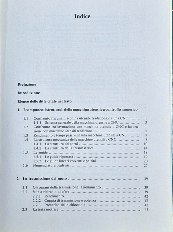 CNC MACCHINE UTENSILI CONTROLLO NUMERICO Fortunato Grimaldi 1990 Hoepli Libro | Immagine Gallery 5