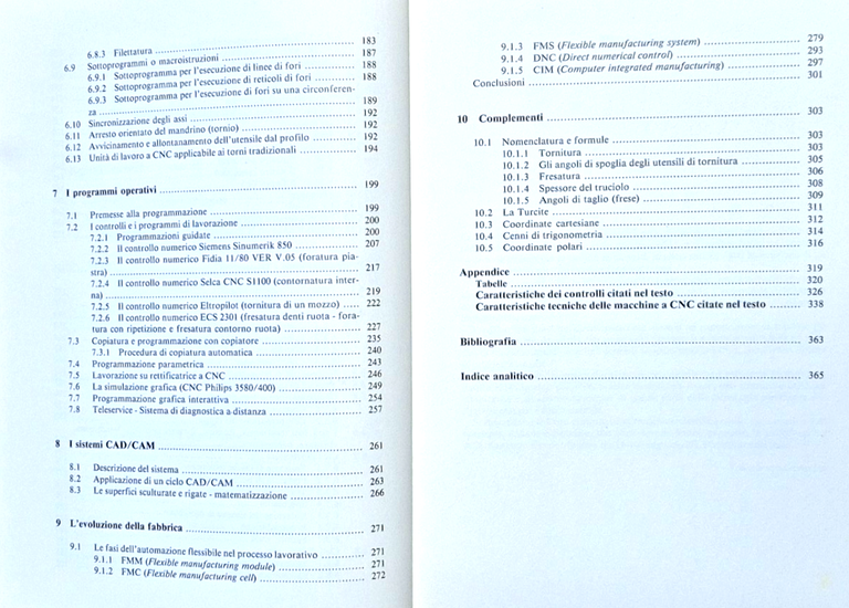 CNC MACCHINE UTENSILI CONTROLLO NUMERICO Fortunato Grimaldi 1990 Hoepli Libro | Immagine Gallery 7